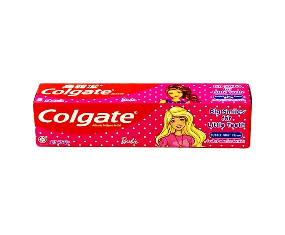 Colgate Anticavity Toothpaste Cavity Protection for Kids Bubble Fruit Flavor Barbie Edition 40g