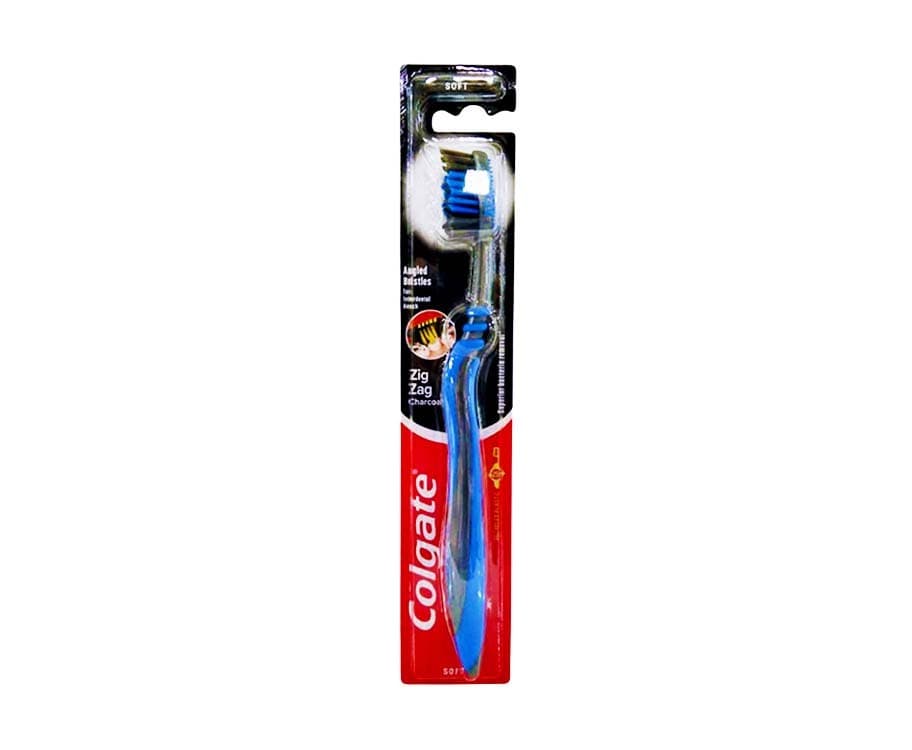 Colgate ZigZag Charcoal Soft Toothbrush Blue 1 Piece