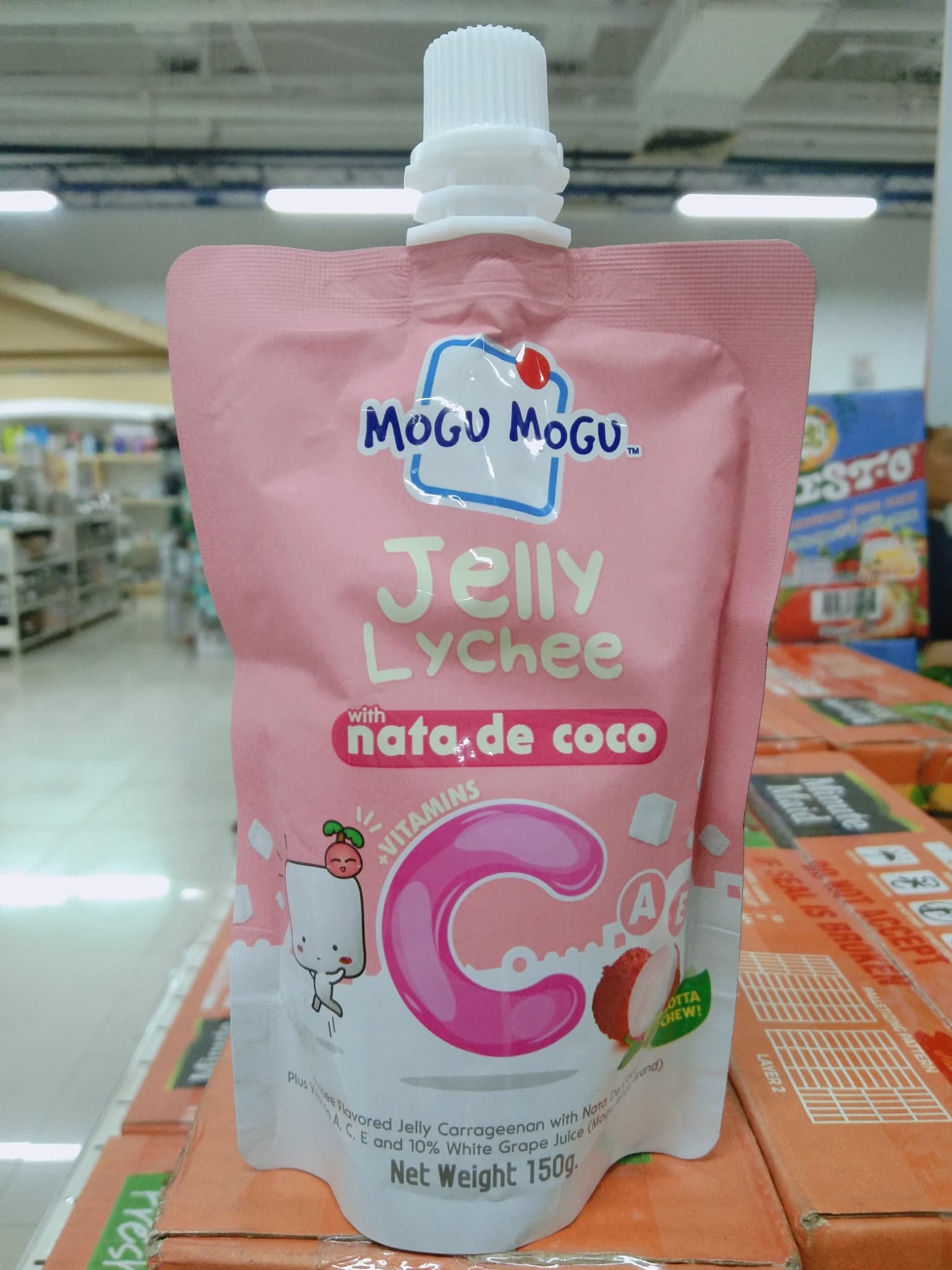 Mogu Mogu Jelly Lychee with Nata de Coco 150g