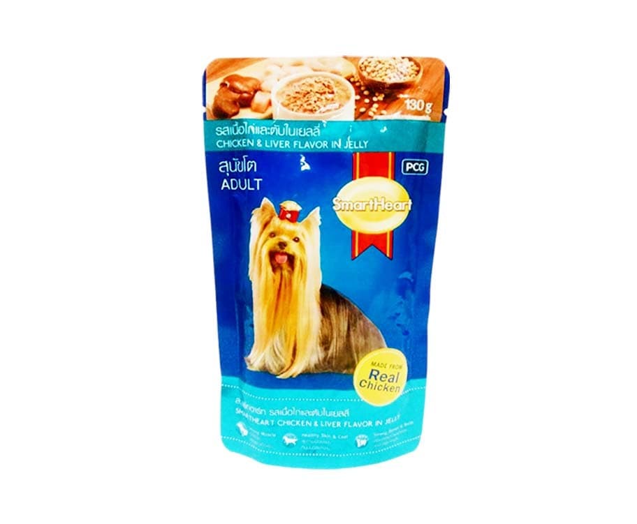 SmartHeart Adult Chicken & Liver in Jelly 130g