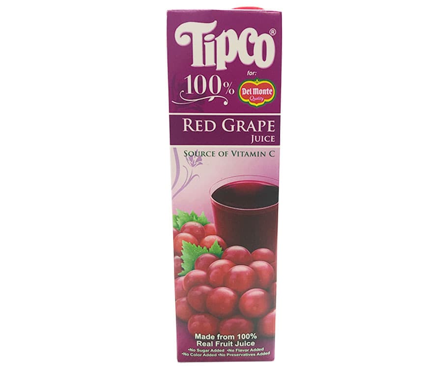 Tipco for Del Monte 100% Red Grape Juice 1L