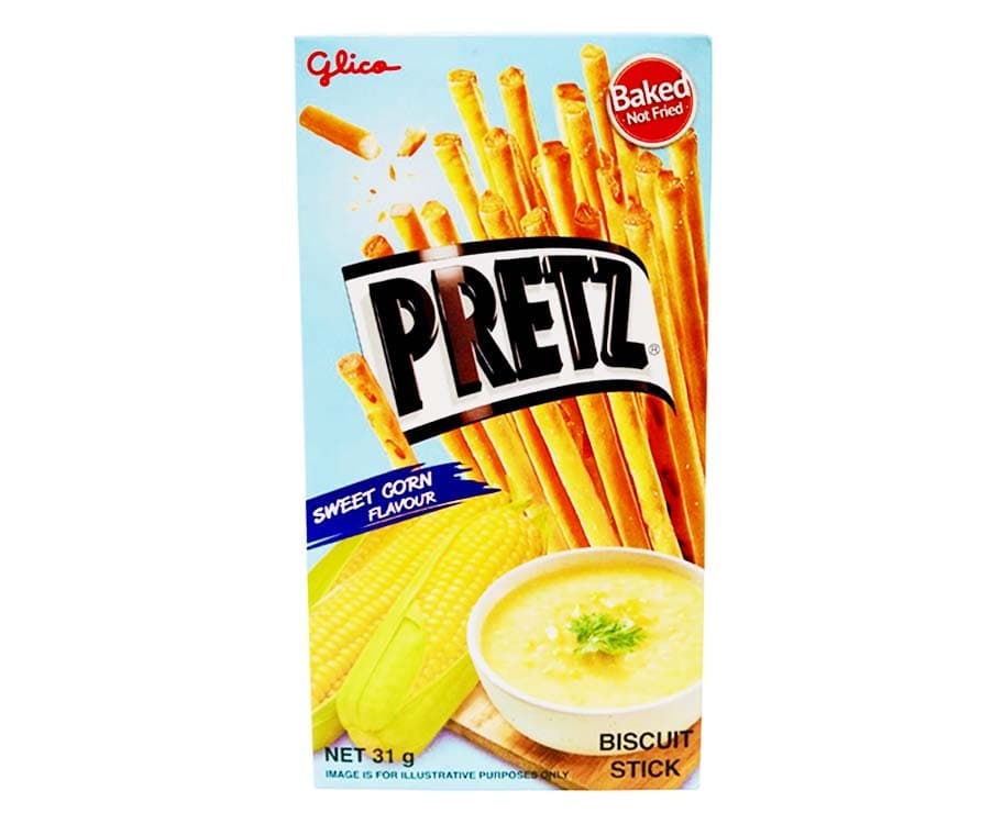 Glico Pretz Sweet Corn Flavour Biscuit Stick 31g