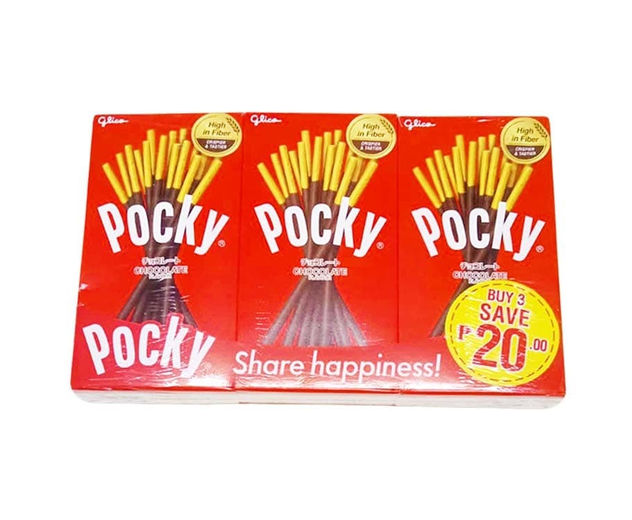 Glico Pocky Chocolate Flavour (3 Packs x 40g) 120g