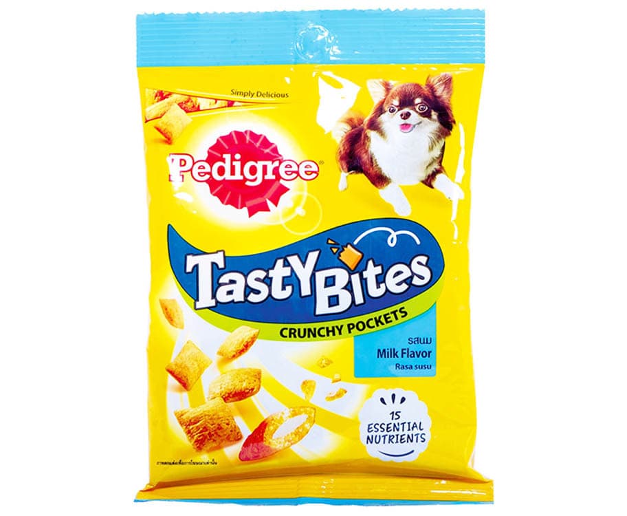Pedigree Tasty Bites Crunchy Pockets Milk Flavor 60g