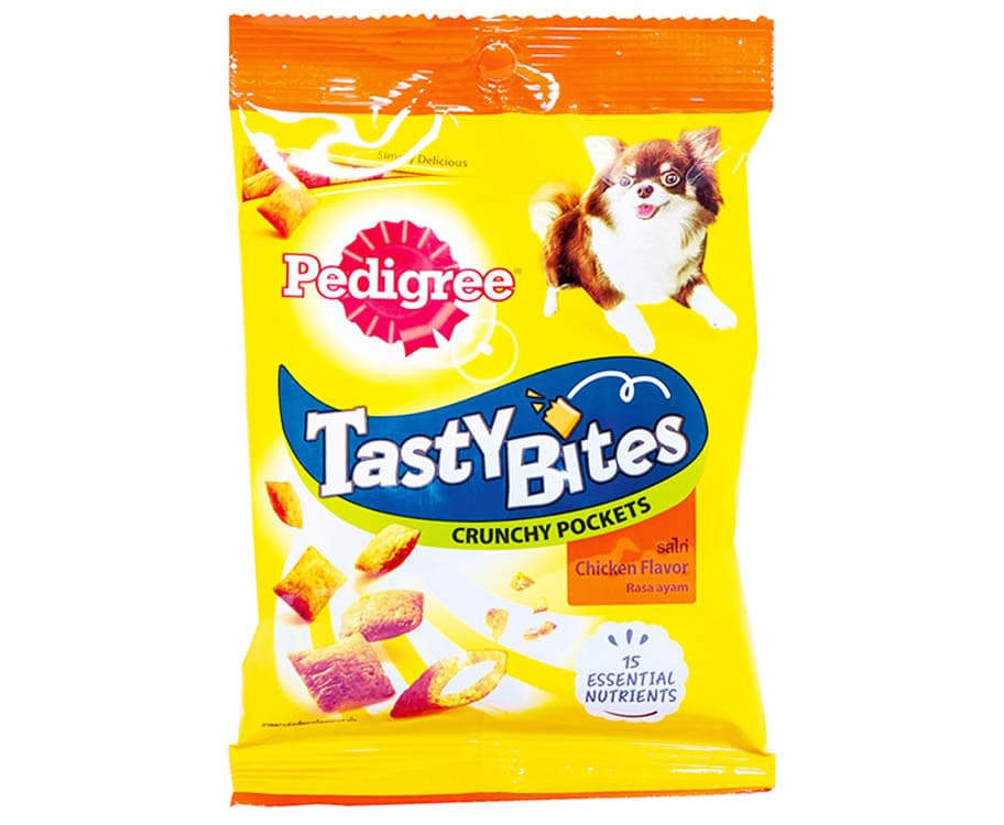 Pedigree Tasty Bites Crunchy Pockets Chicken Flavor 60g