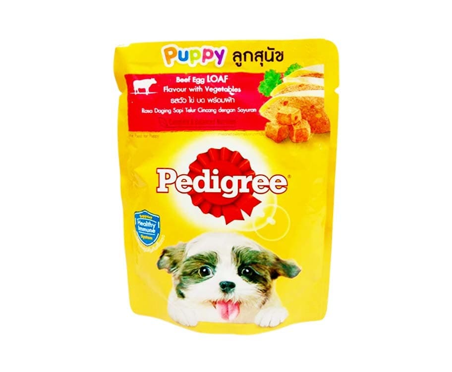 Pedigree Puppy Beef Egg Loaf Flavour with Vegetables 80g