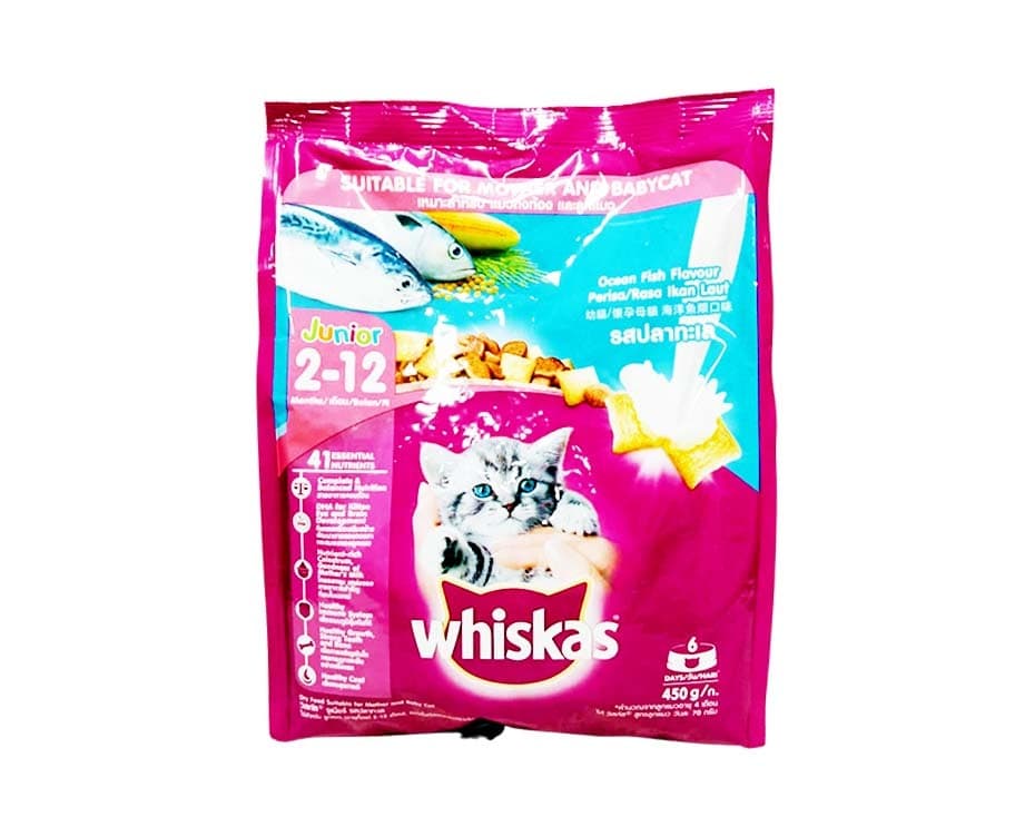 Whiskas Junior 2-12 Months Ocean Fish Flavour 450g