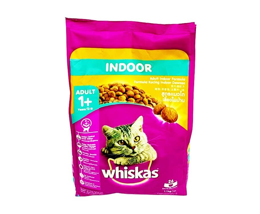 Whiskas Indoor Adult Indoor Formula Adult 1+ Years 1.1kg