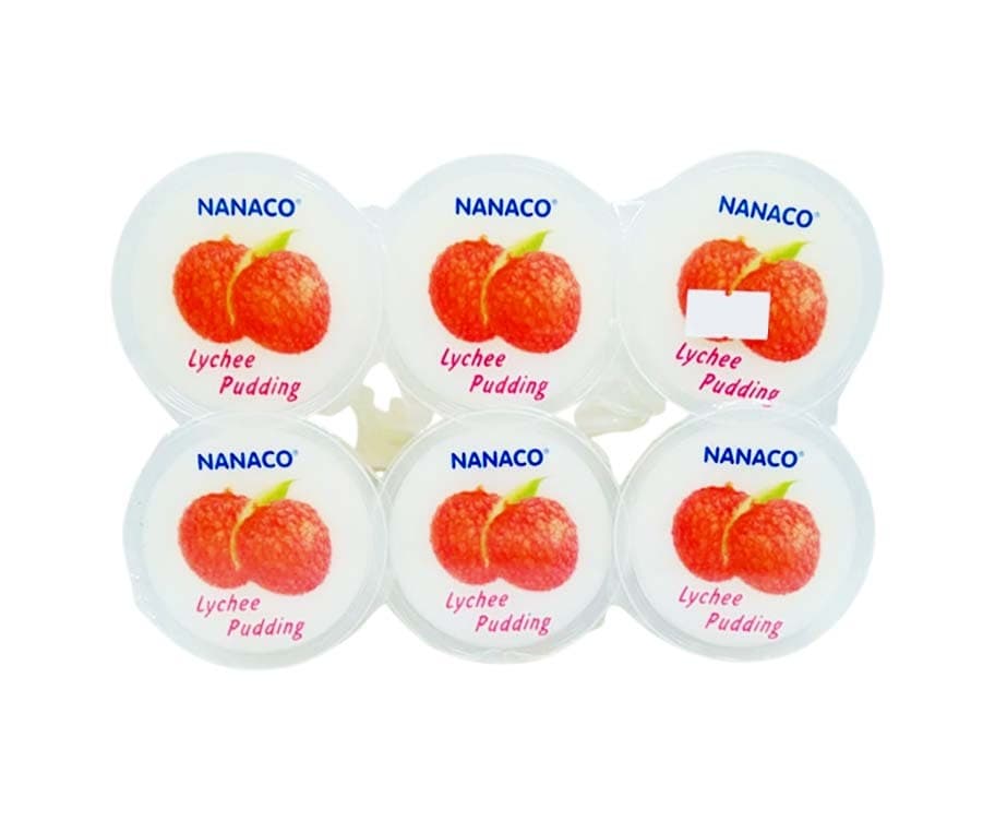 Nanaco Nata de Coco Lychee Pudding (6 Packs x 80g)