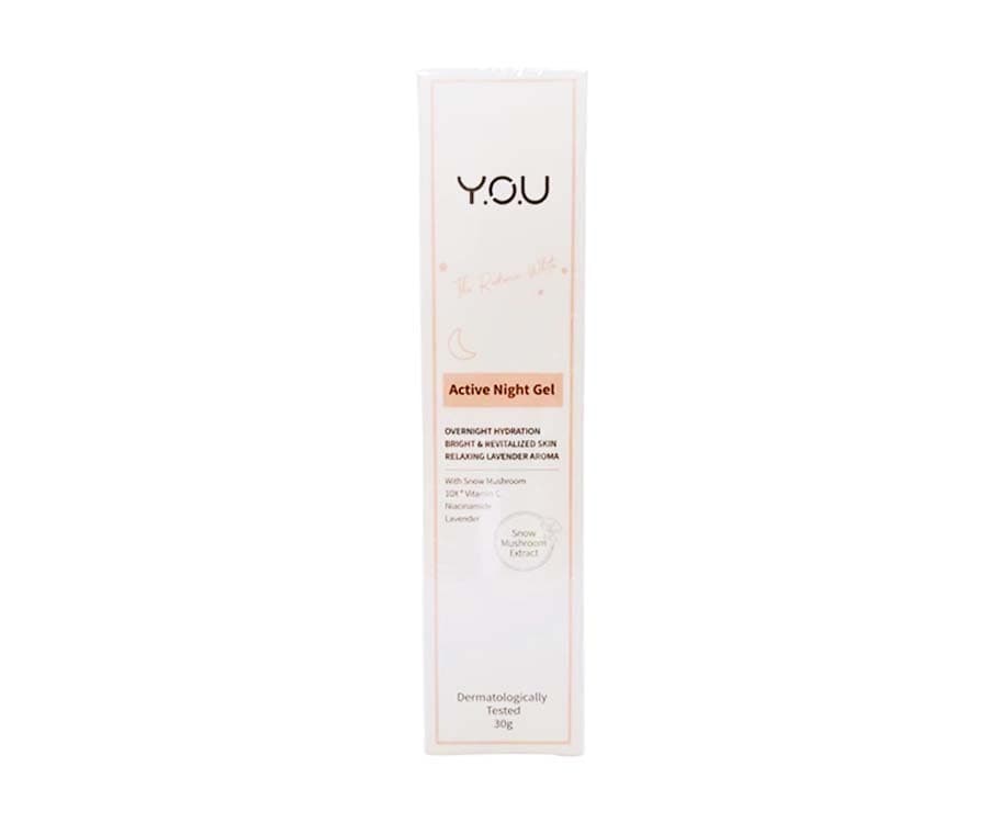 Y.O.U Active Night Gel Snow Mushroom Extract 30g