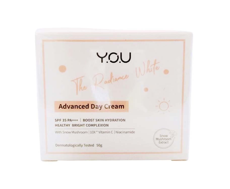 Y.O.U The Radiance White Advanced Day Cream Snow Mushroom Extract 50g