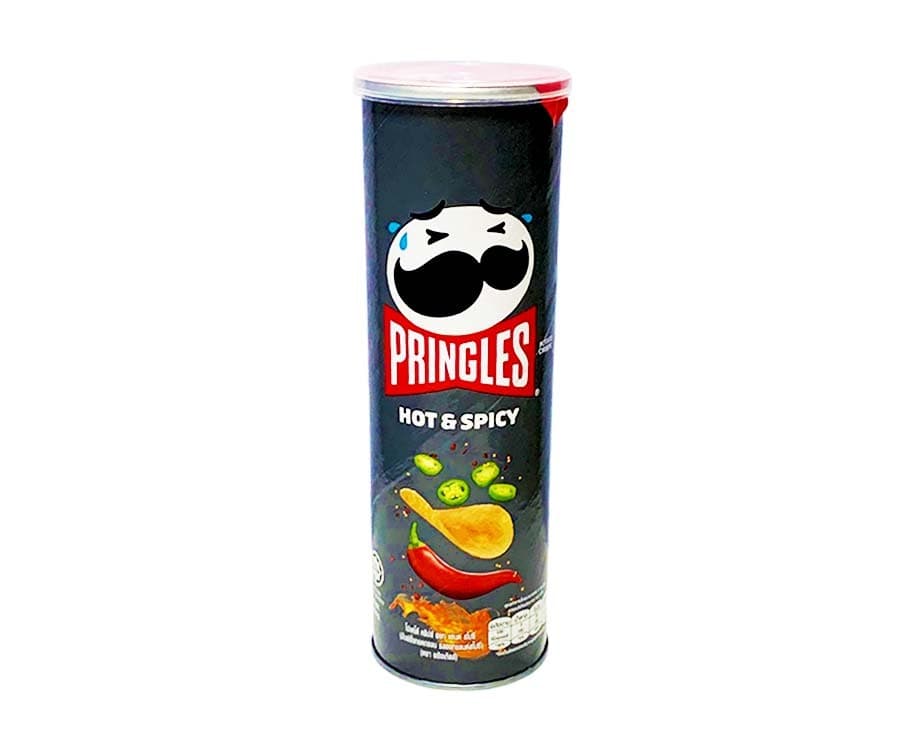 Pringles Hot & Spicy Potato Crisps 107g