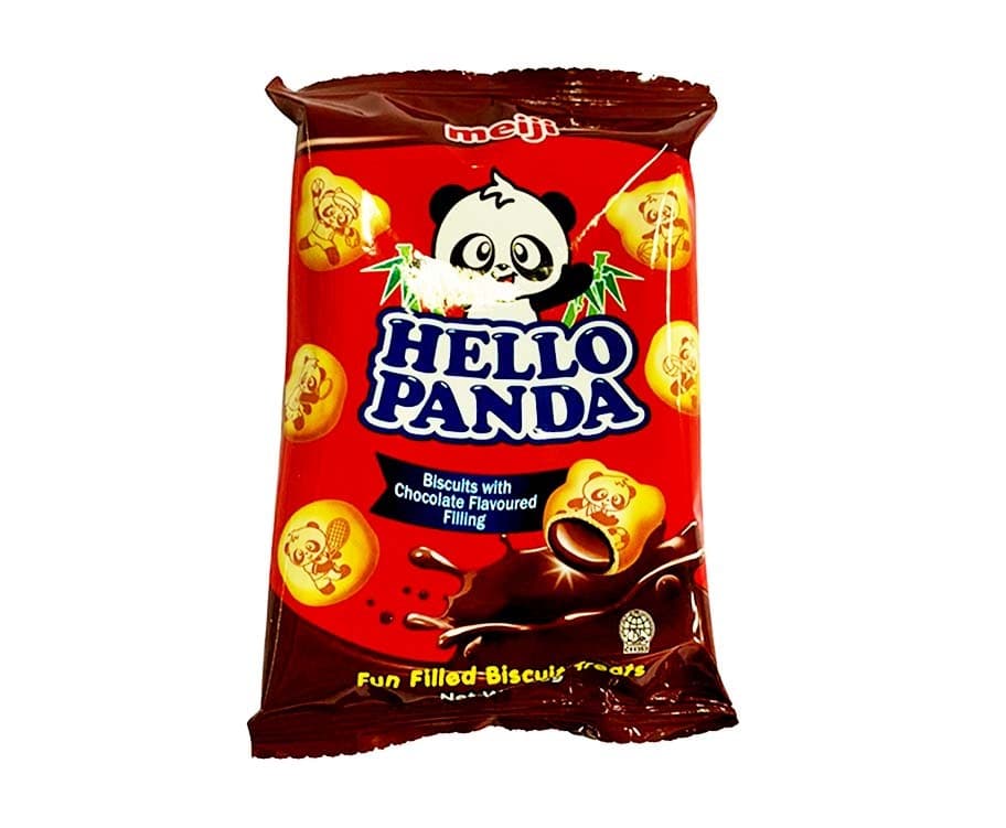 Meiji Hello Panda Biscuits with Chocolate Flavoured Filling 35g