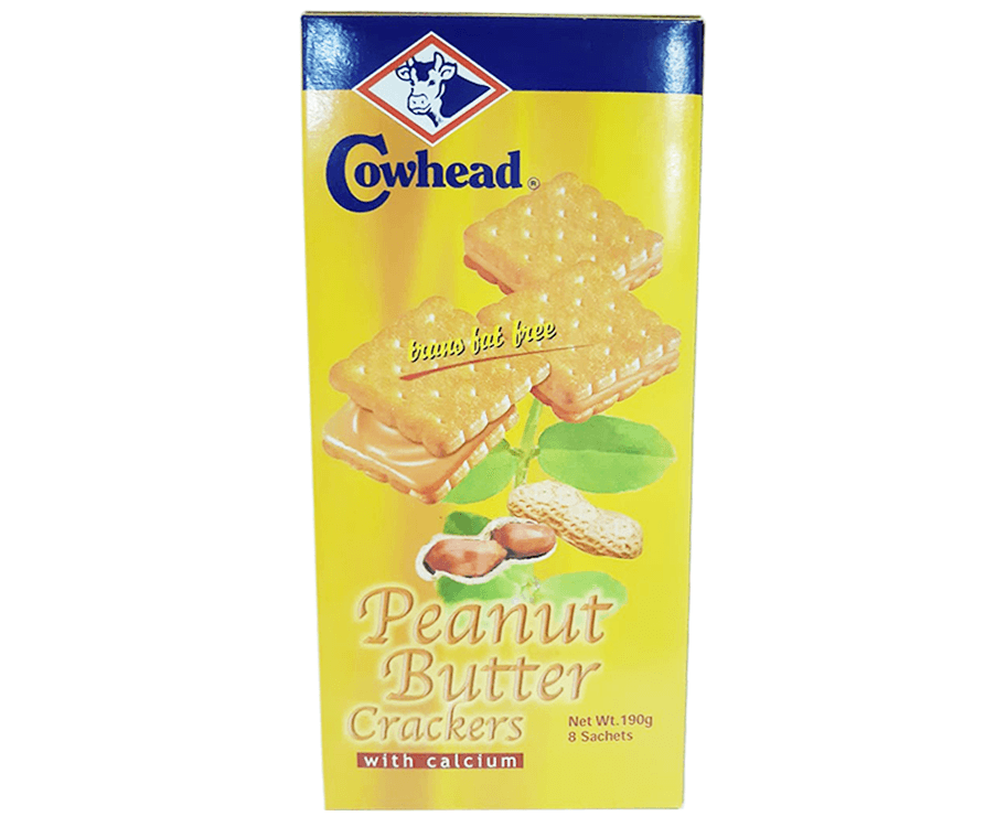 Cowhead Peanut Butter Crackers with Calcium 190g