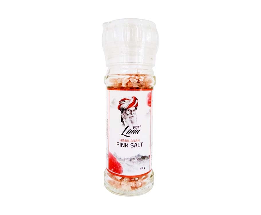 Lunn Himalayan Pink Salt with Grinder 100g