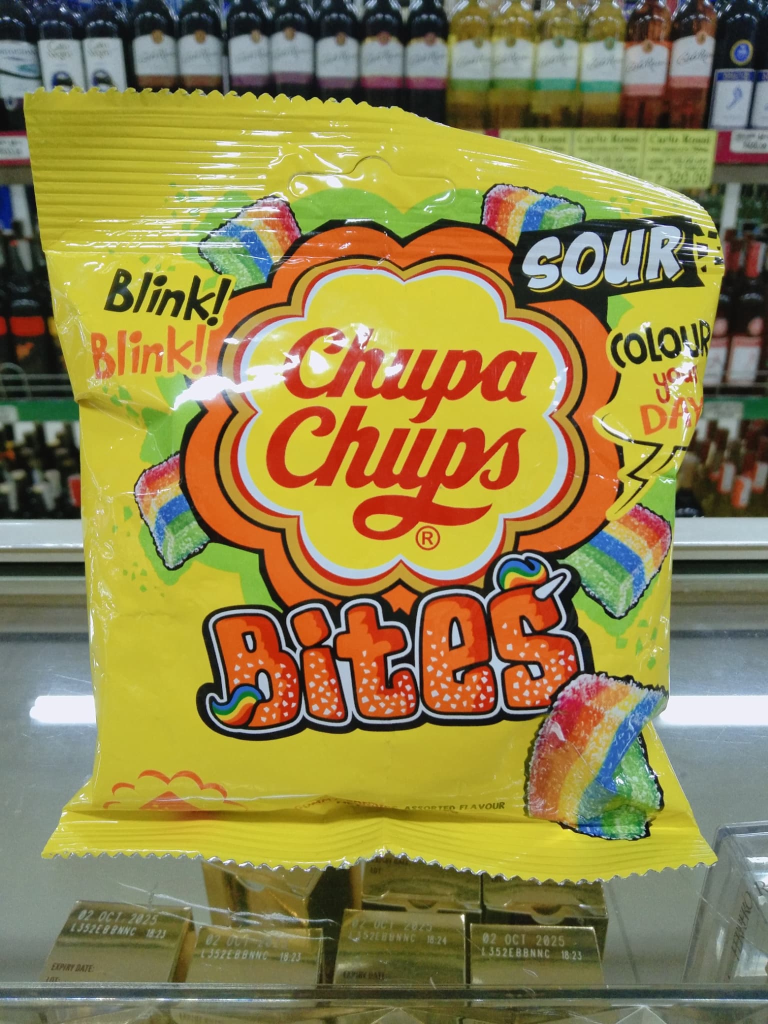 Chupa Chups Bites Sour Gummy Candies Assorted Flavor 45g
