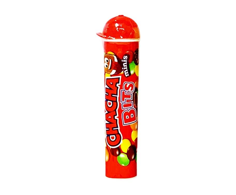 Goya Bits Minis Tube Milk Chocolate & Candy Shell Red 40g