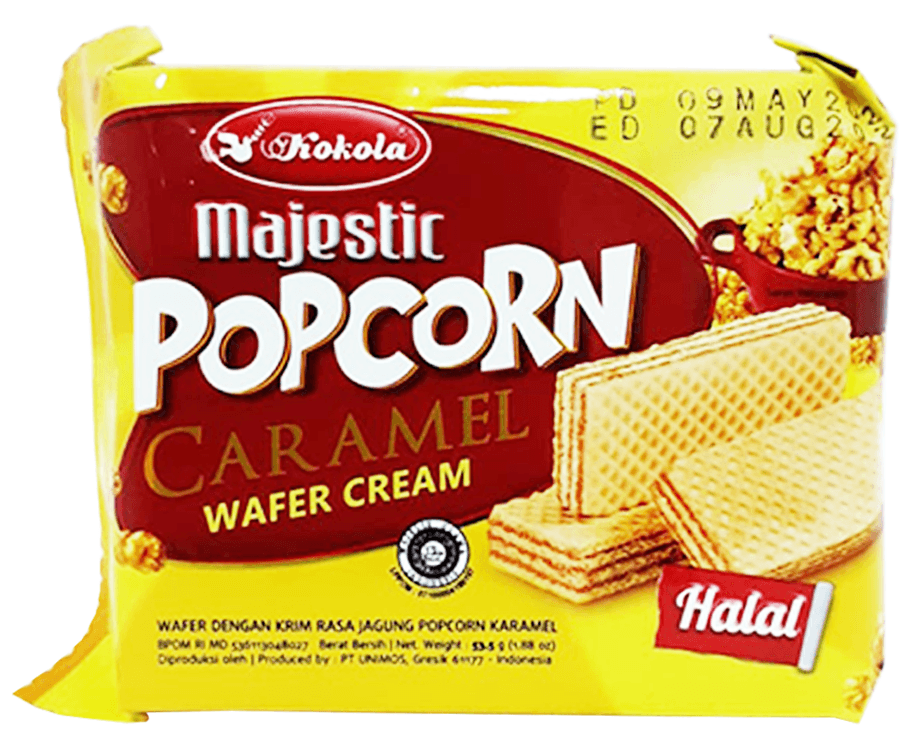 Kokola Majestic Popcorn Caramel Wafer Cream 53.5g