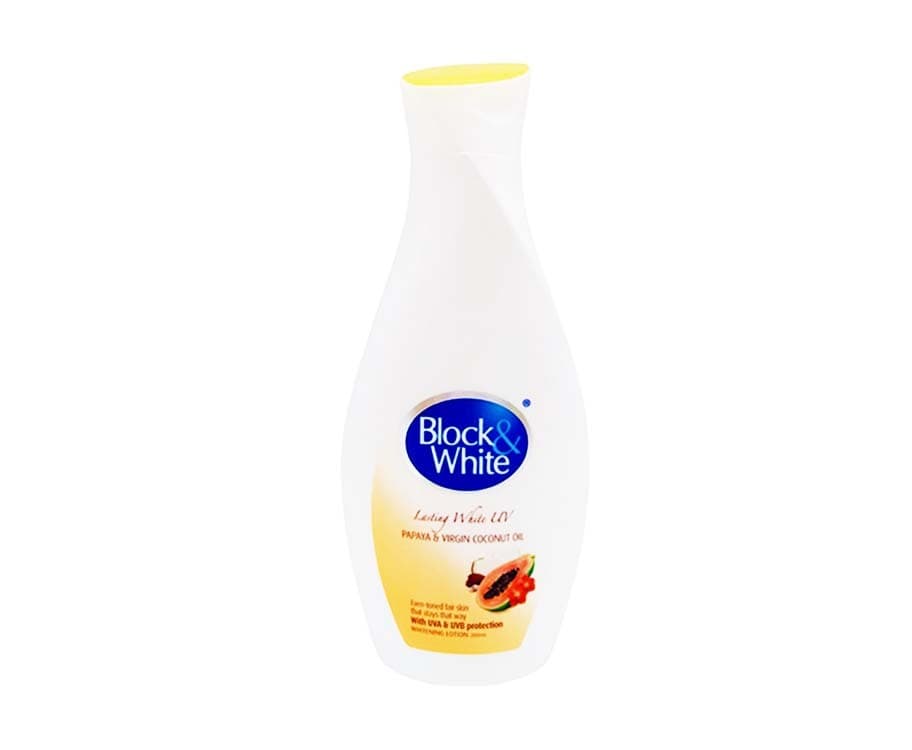 Block & White Papaya & Virgin Coconut Oil Whitening Lotion 200mL