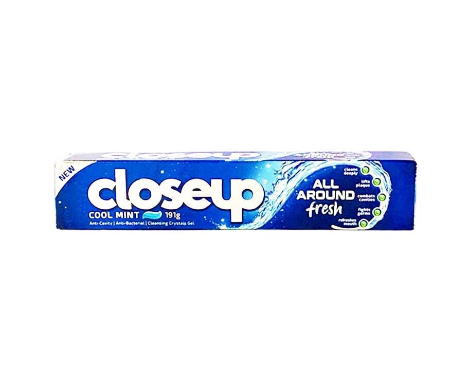 Closeup Cool Mint Anti-Cavity Anti-Bacterial Cleansing Crystals Gel All Around Fresh 191g
