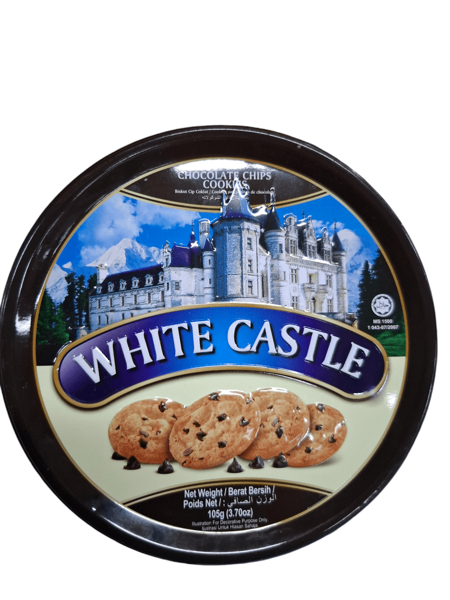 White Castle Chocolate Chips Cookies Traditional Recipe 3.70oz (105g)
