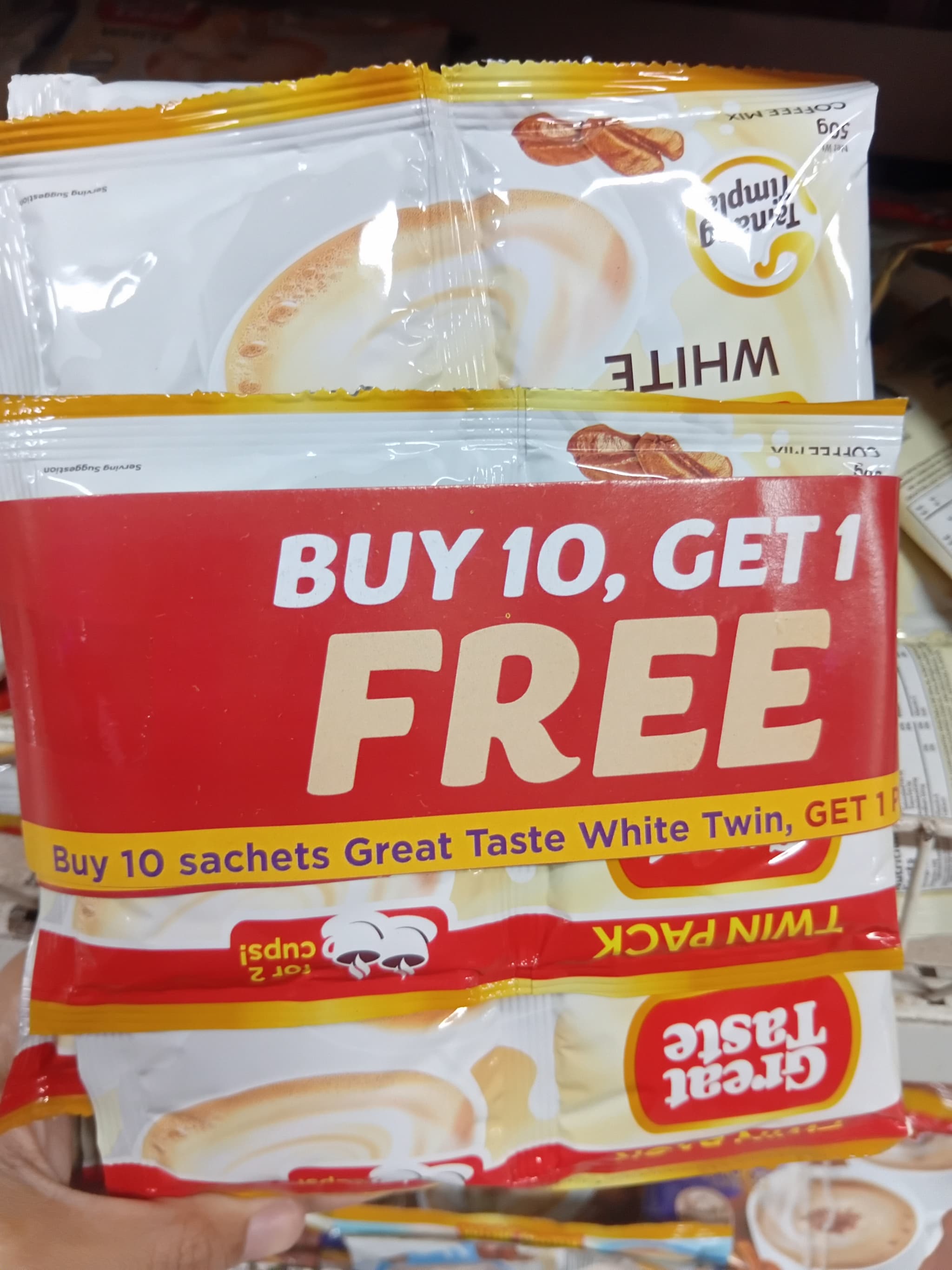 Greataste White Twin BUY 10 + 1 x 50g