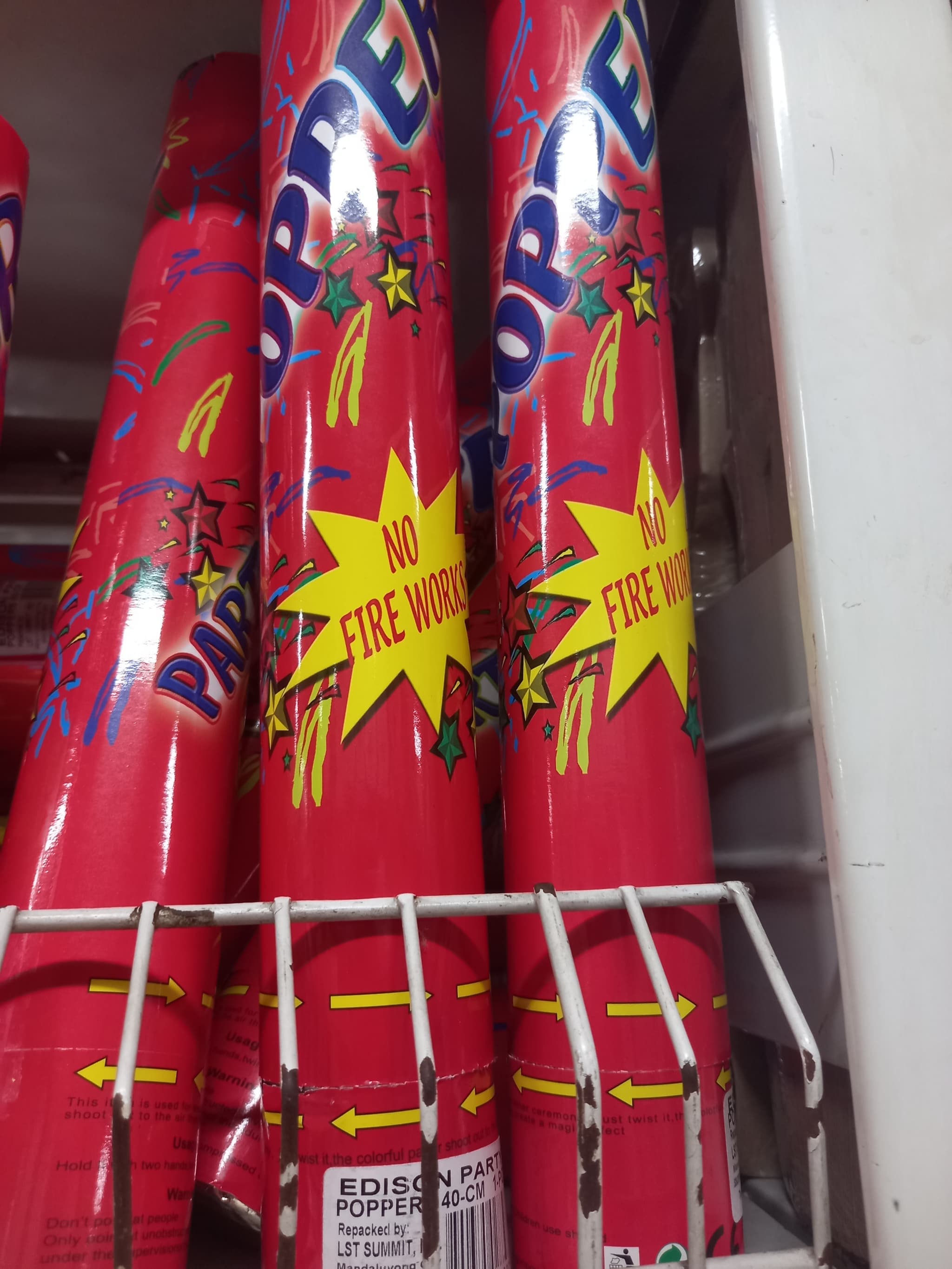 Edison party poppers 40cm