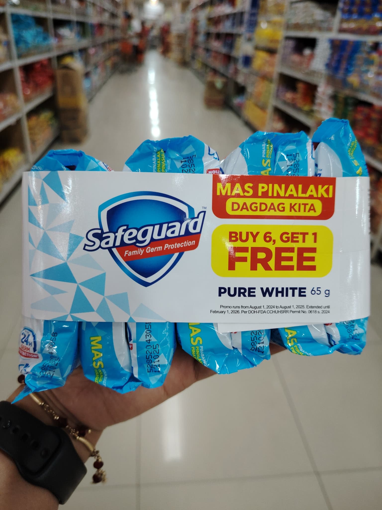 Safeguard Pure White 65g Buy 6 get 1 FREE