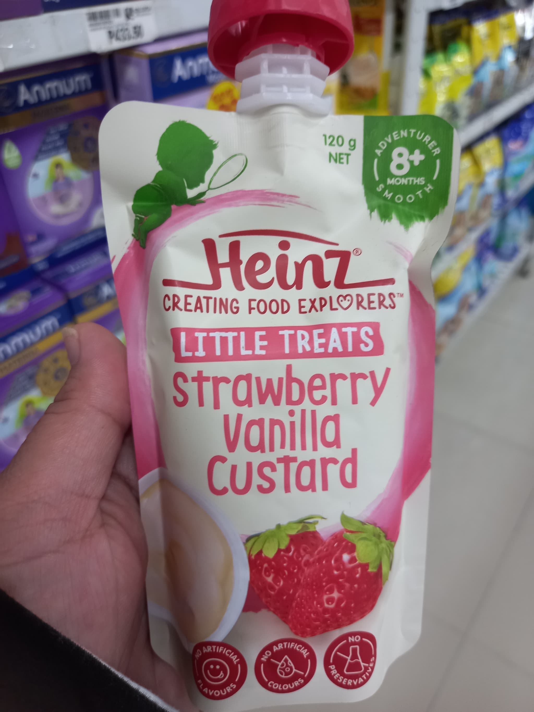 Heinz Little Treats Strawberry Vanilla Custard 120g
