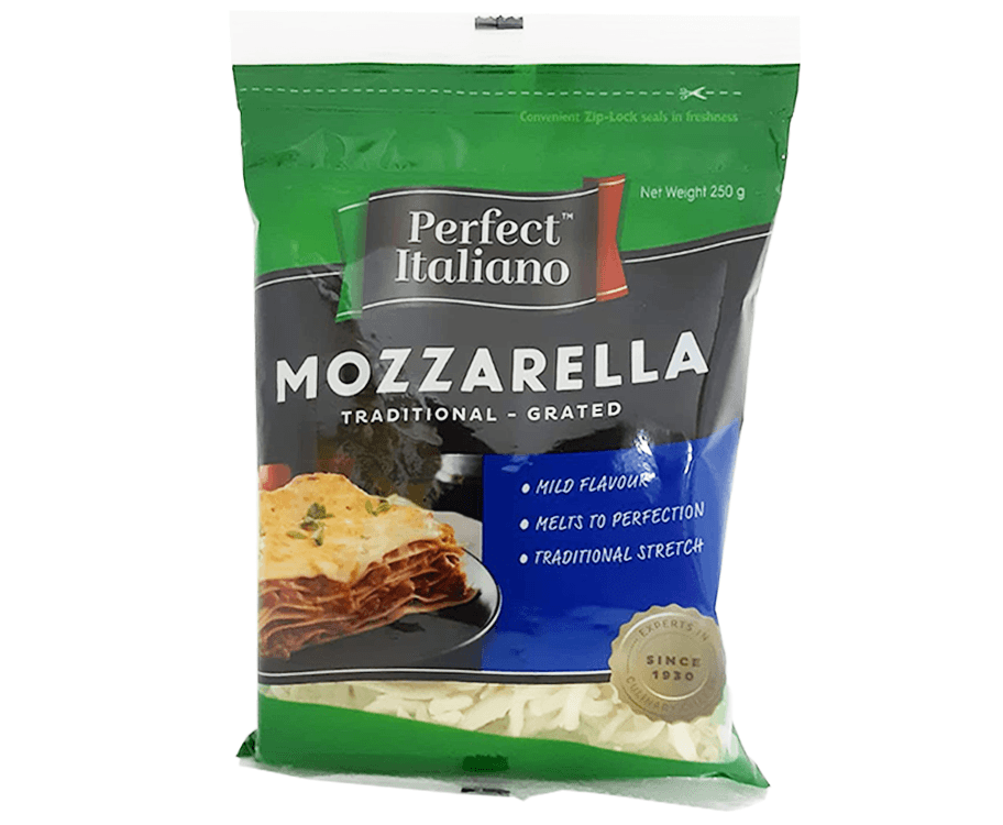 Perfect Italiano Mozzarella Traditional - Grated 250g