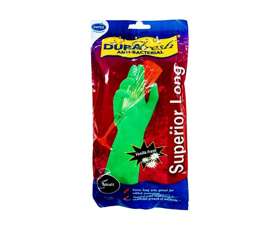 DuraFresh Anti-Bacterial Superior Long Gloves Small