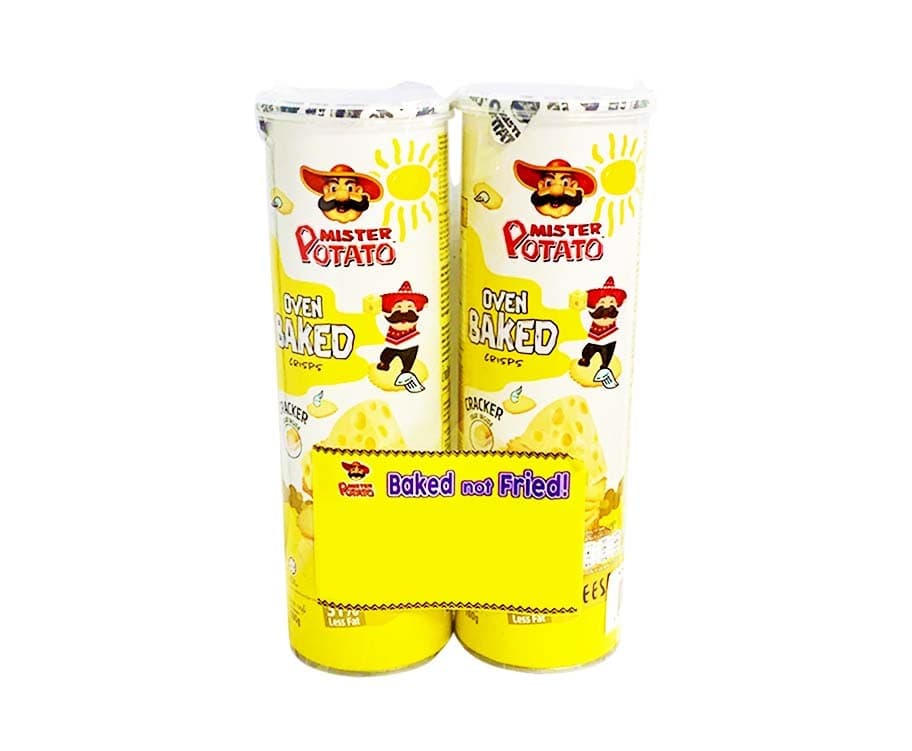 Mister Potato Oven Baked Crisps Cheese Flavor (2 Packs x 100g)