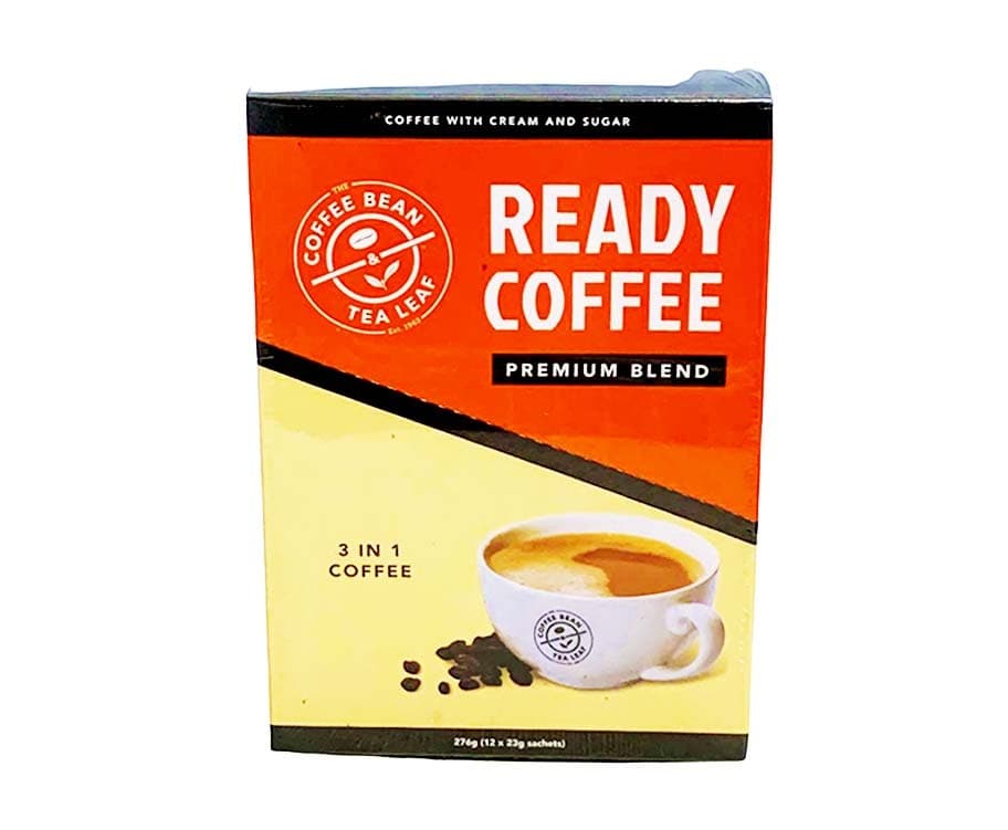 The Coffee Bean & Tea Leaf Ready Coffee Premium Blend 3-in-1 Coffee (12 Sachets x 23g) 276g