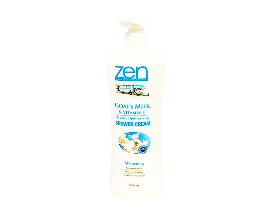 Zen Goat's Milk & Vitamin E Double Moisturizing Shower Cream Whitening 1L
