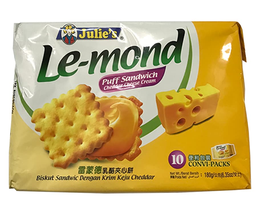 Julie's Le-mond Puff Sandwich Cheddar Cheese Cream 180g